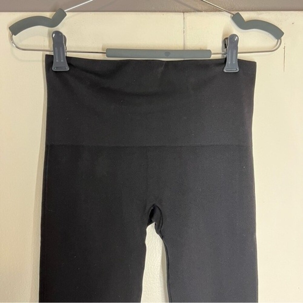 Spanx Stretch Pull On Solid Black Classic Legging… - image 2